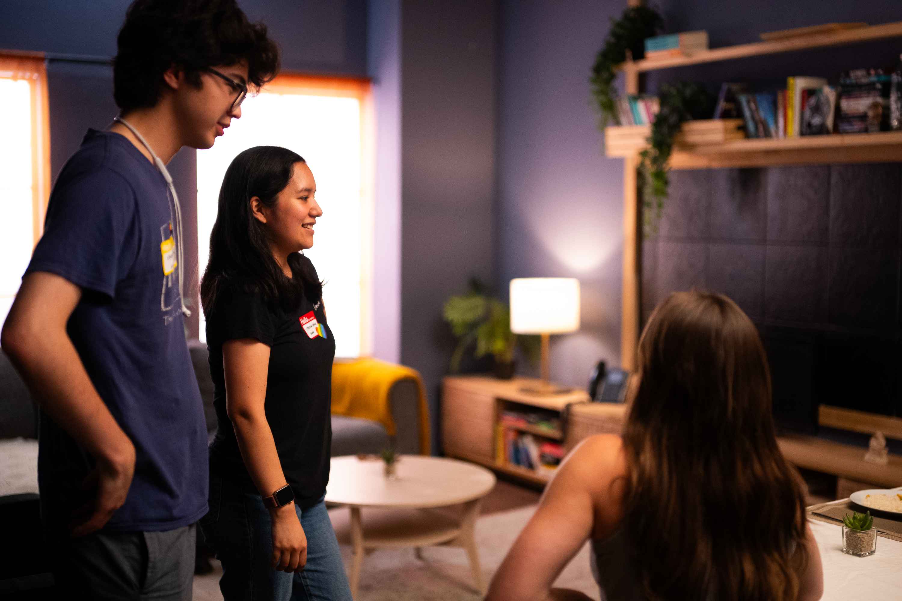 Cristina Caballero directing performers on set